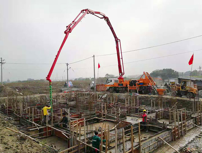 混凝土泵送示意圖
